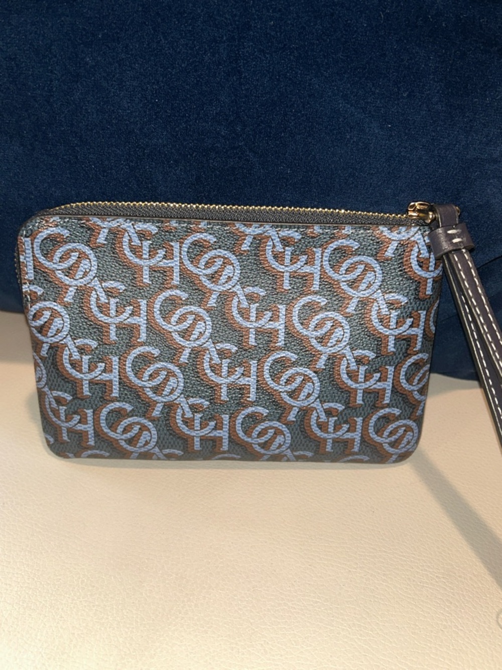 Coach Monogram Wristlet